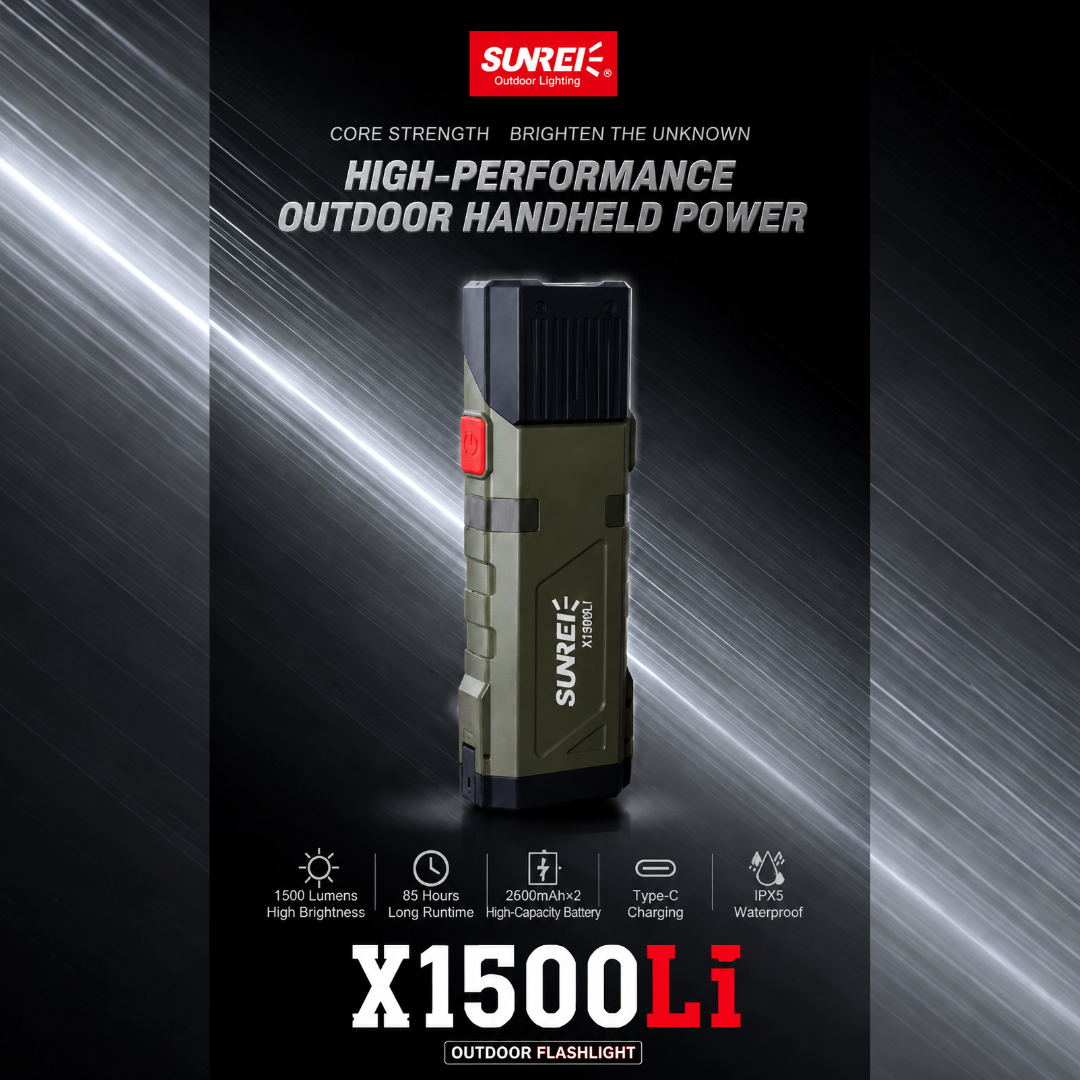 Sunrei X1500-Li Heavy Duty Flashlight