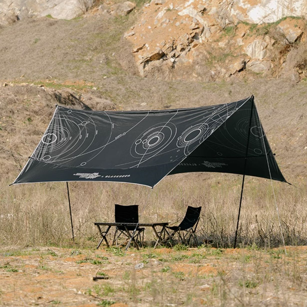 TENDA KANOPI FLYSHEET  WANDERING EARTH BLACKDEER BD52312003 CAMPING CANOPY TARP WITH POLES