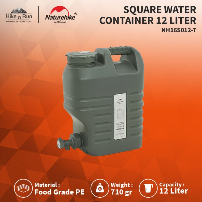 Galon Air Naturehike NH16S012-T 12L Square Water Container