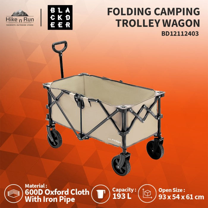 TROLI LIPAT BLACKDEER BD12112403/ BD12122503 FOLDING CAMPING TROLLEY WAGON