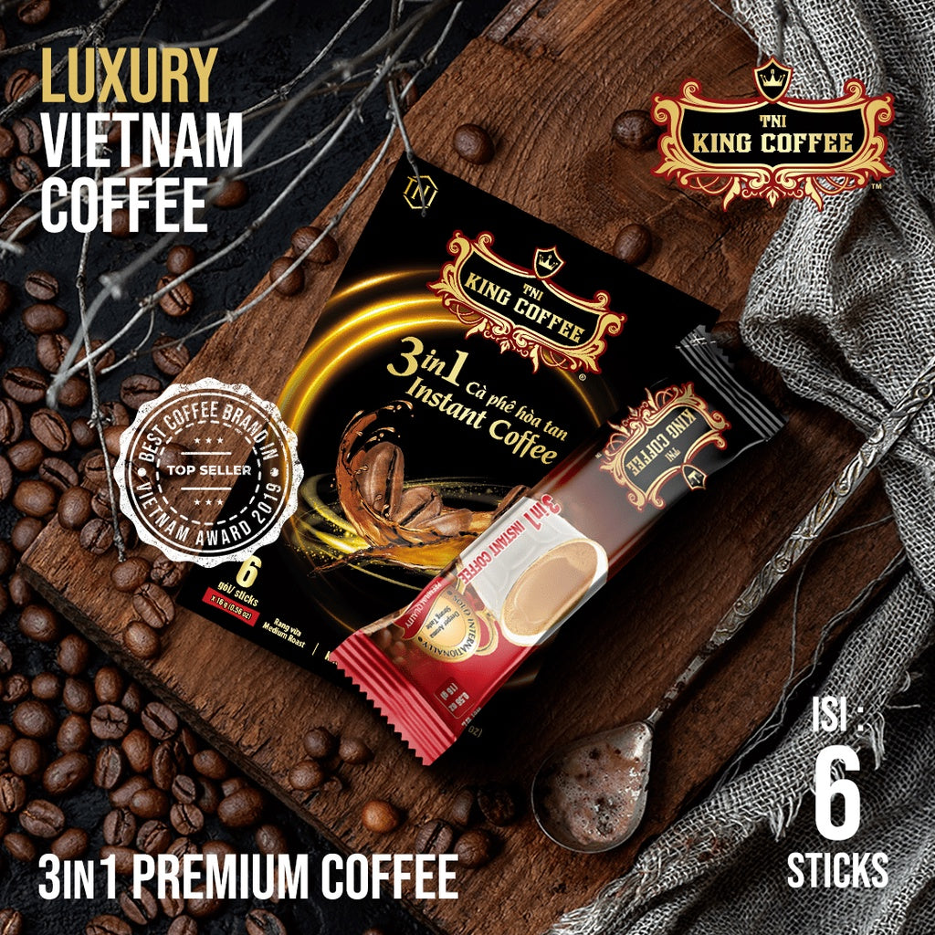 DUS Karton Kopi Instan Import Vietnam Trung Nguyen King Coffee 3 In 1 Isi 6 Sachet 12 Box