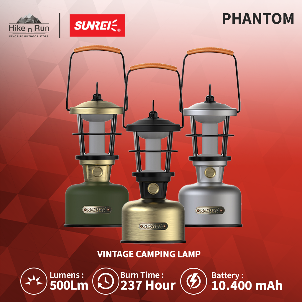 Lampu Camping Sunrei Phantom Glamping Retro Lantern Vintage Powerbank