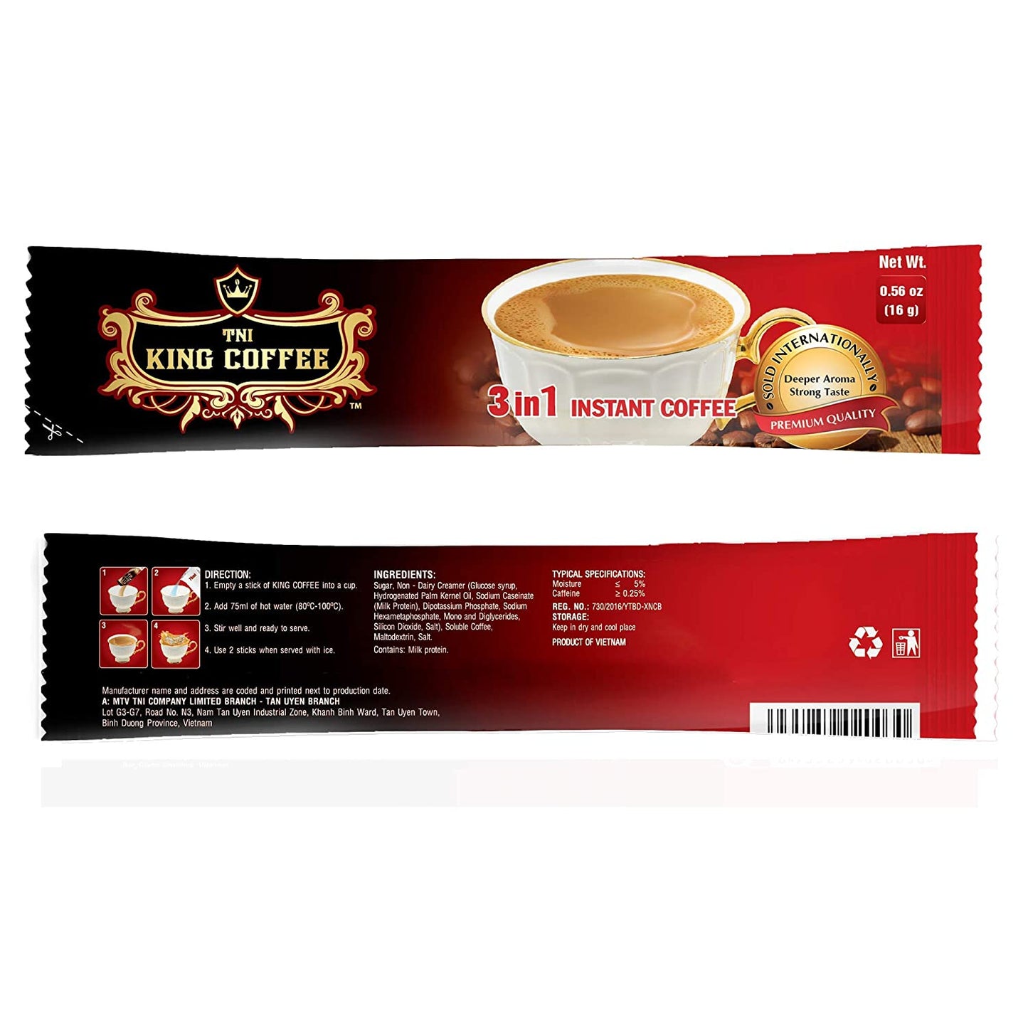 King Coffee 3in1 6 Stick Premium Kopi Vietnam Trung Nguyen G7