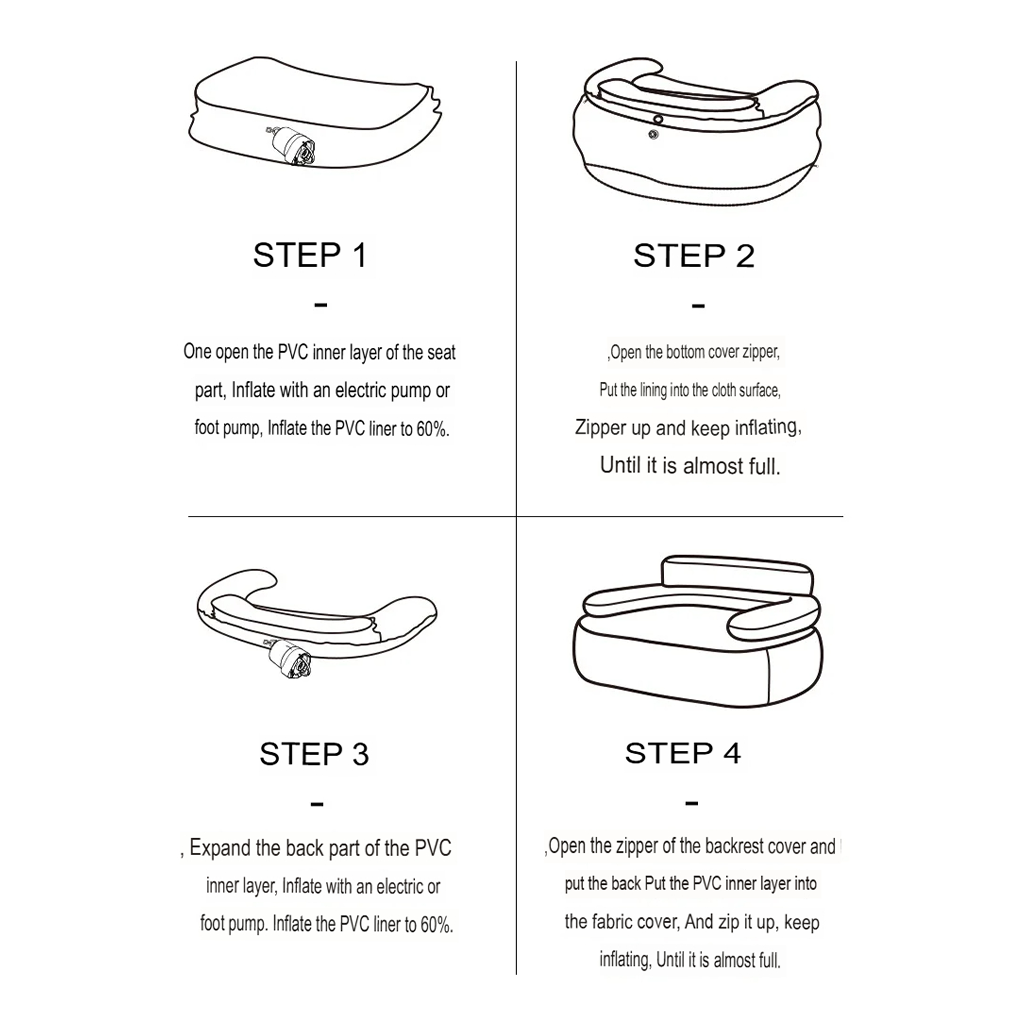 Sofa Angin Blackdog BD-CQ23002 Inflate Sofa Camping BD-CQ23001