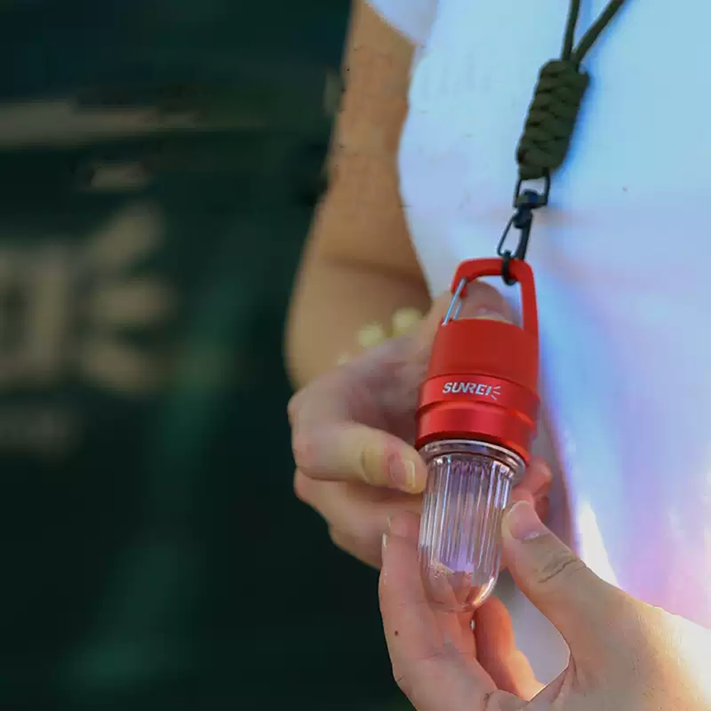 Aksesoris Sunrei Mini Lantern Lampu Tenda Gantung Riverlight-S Camping Lentera kecil Ultralight hiking 100 Lumens waterproof tutup botol