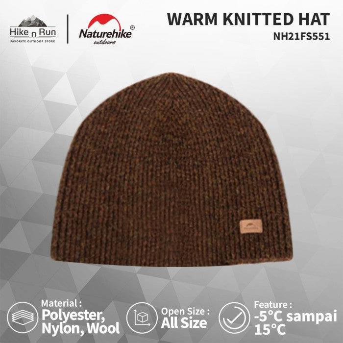 Topi Hangat Naturehike NH21FS551 Outdoor Knitted Hat