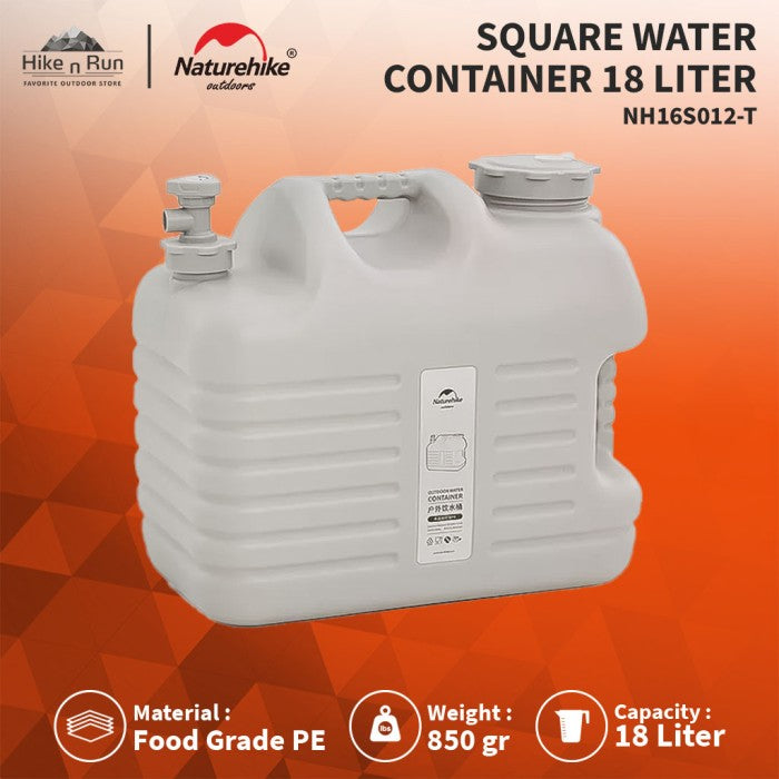 Galon Air Naturehike NH16S012-T 12L 18L 24L Square Water Container