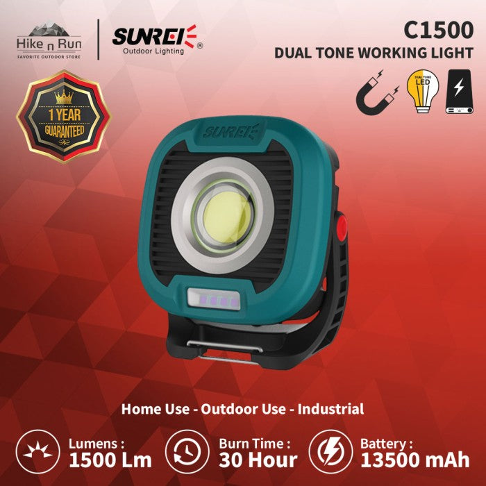 Lampu Serbaguna Sunrei C1500 Mini Camping Light