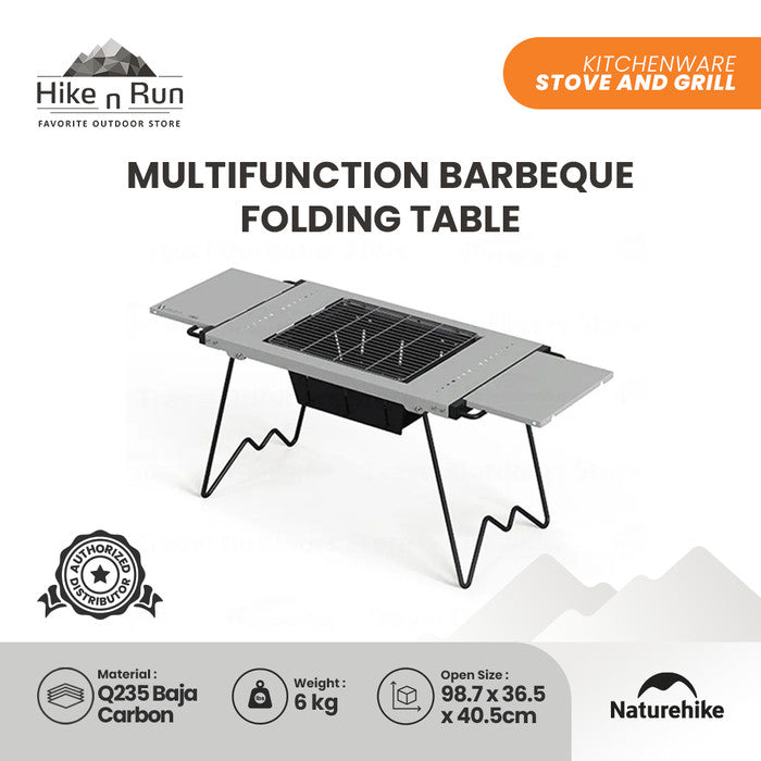 Meja Multifungsi Barbecue Lipat Ringan Naturehike CNK2300CW014 Folding Table Lightweight