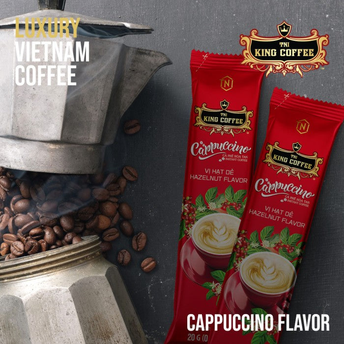 Promo 1 Stiks Kopi Vietnam Cappuccino Hazelnut Flavor King Coffee G7