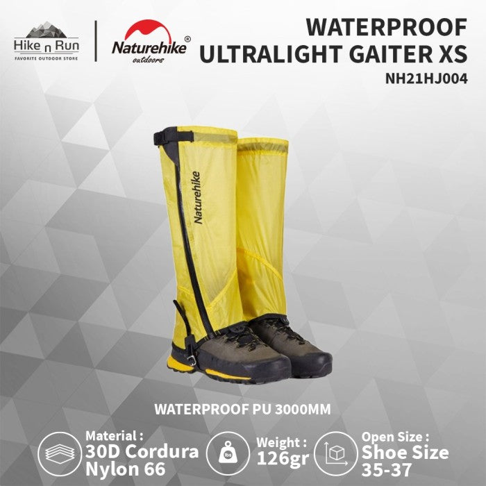 Gaiter Pelindung Kaki Naturehike NH21HJ004 Waterproof Ultralight