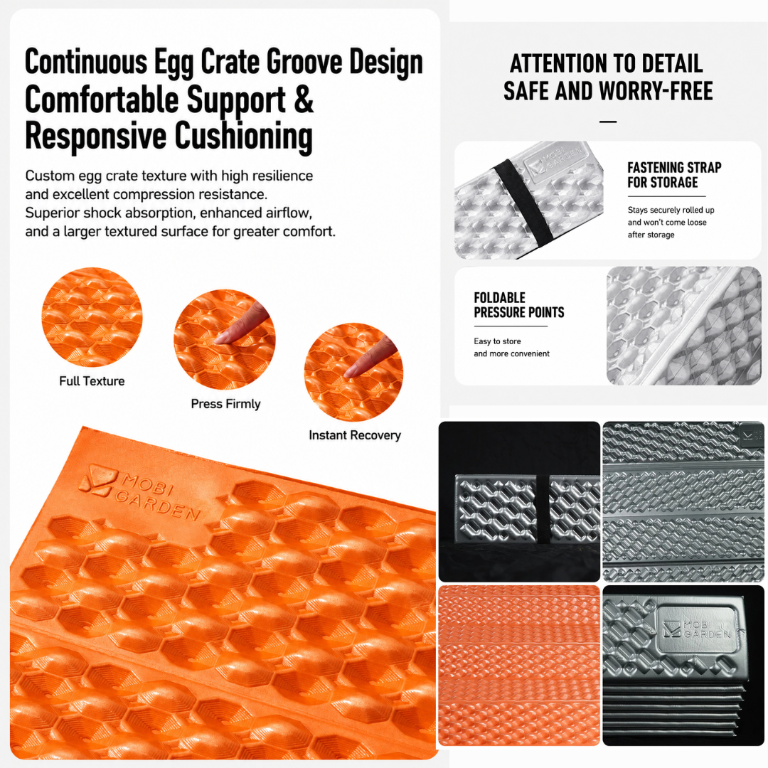 Mobi Garden Matras Lipat IXPE R-Value R2.1 2.2 2.6 NX2366300 Sleeping Pad Busa UL Ultralight Egg Crate R Value 2.1 2.2 2.6 NX2566302