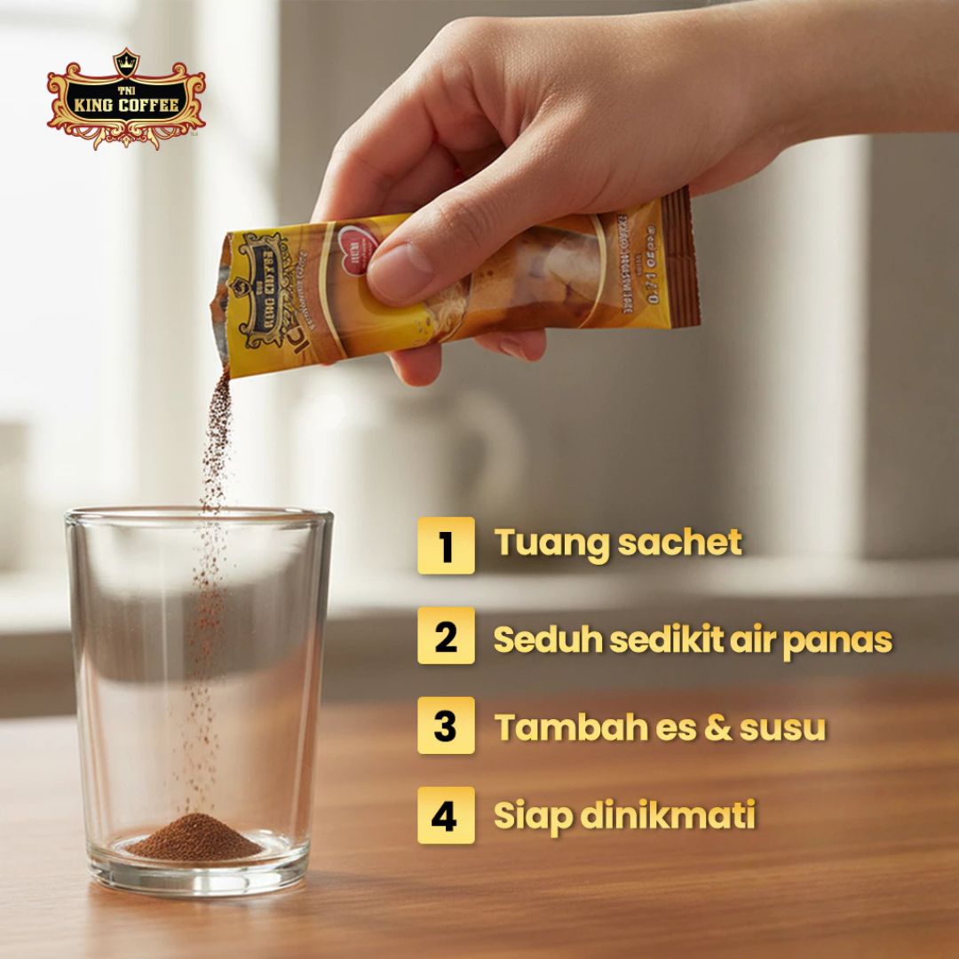 King Coffee Iced Milk Import Vietnam - Kopi Susu Instan Robusta Creamy & Bold Premium