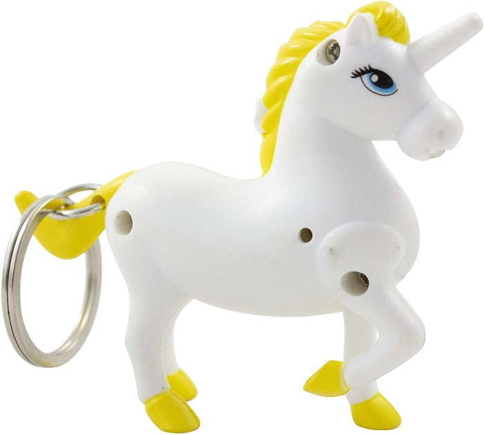 Gantungan Kunci Munkees LED Suara UNICORN HORSE LED Sound 1117 Yellow