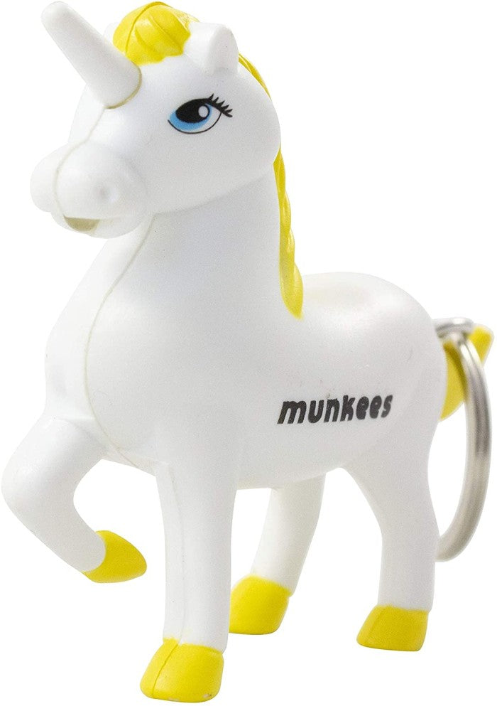 Gantungan Kunci Munkees LED Suara UNICORN HORSE LED Sound 1117 Yellow