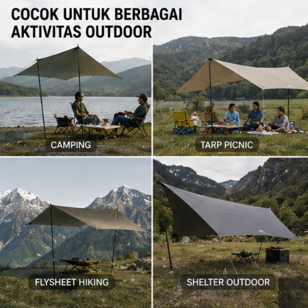 Tiang Kanopi Naturehike NH21YW137 Carbon Canopy Pole