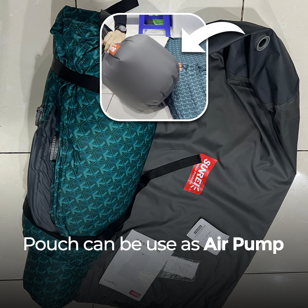 Sunrei Kasur Mobil Self Inflate Mattress Universal Matras Sponge Medium Size