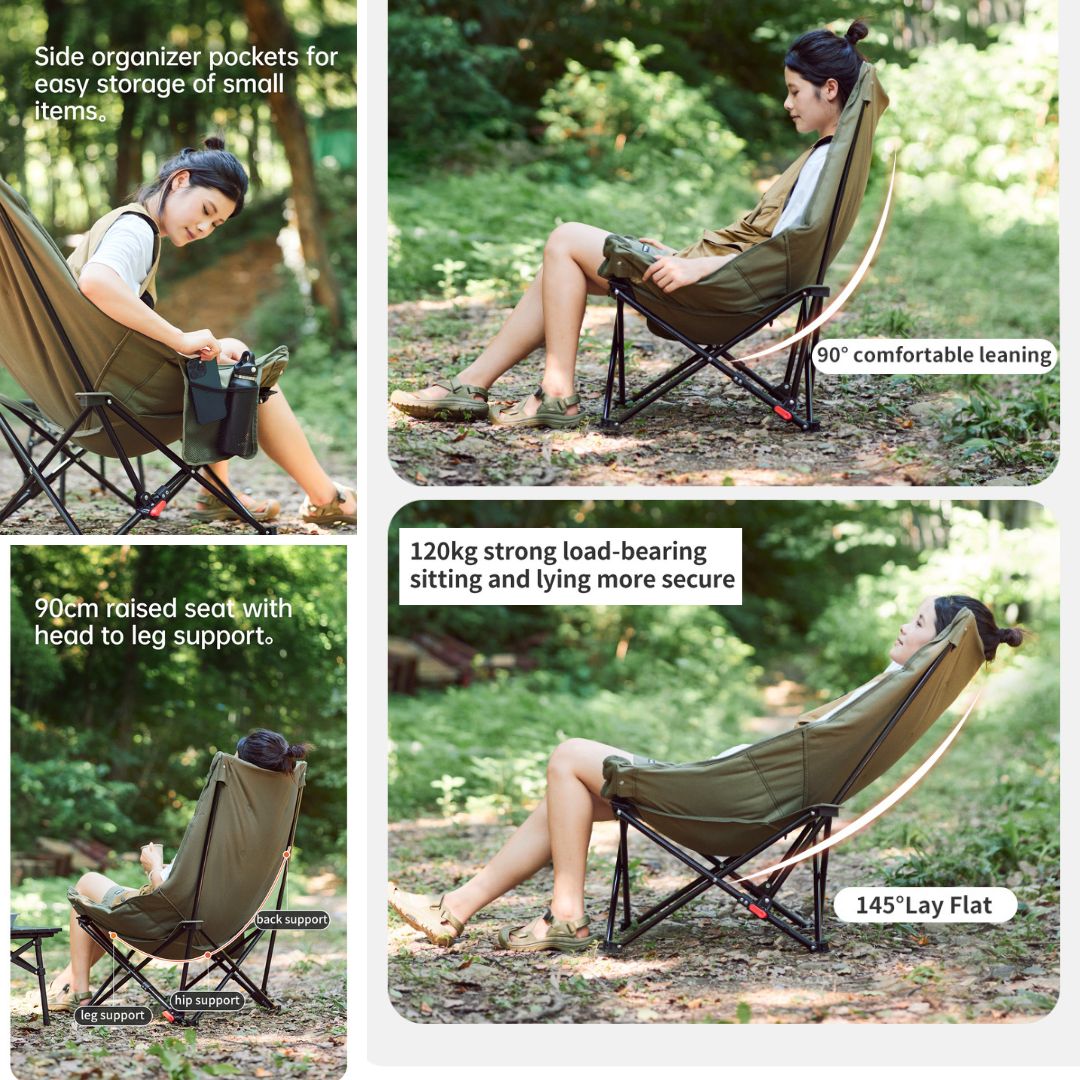 Naturehike Kursi Lipat Camping CNK2450JJ020 Folding Camping Chair