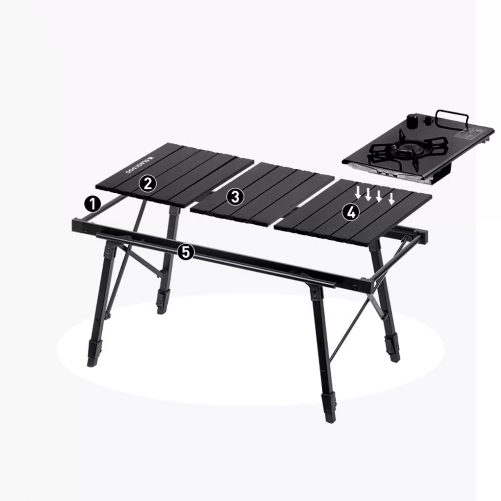 BlackDog Meja IGT Lipat CBD2450JJ034 Telescopic Folding Table