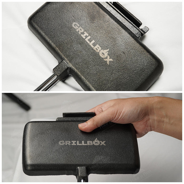 Panggangan Roti Bakar Portable Grillbox GB23001 Grillpan Cast Iron