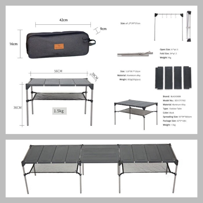 Blackdeer Meja Lipat Camping Portable Folding Table - BD11717102