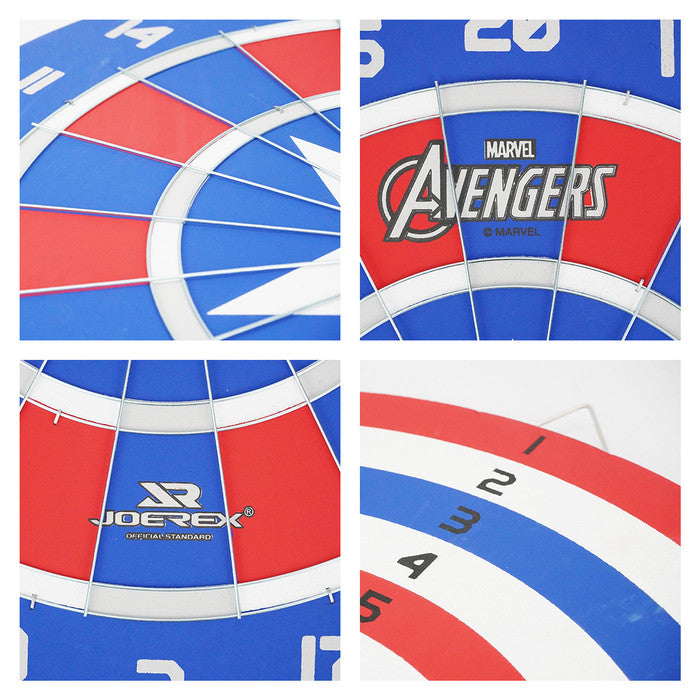 Dart Game Marvel JMBB19027-T Dartboard Captain America 18 Inch