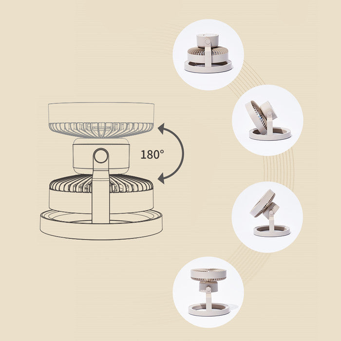 Kipas Lampu Elektrik Mobi Garden NX22669001 Rechargeable Lightning Fan