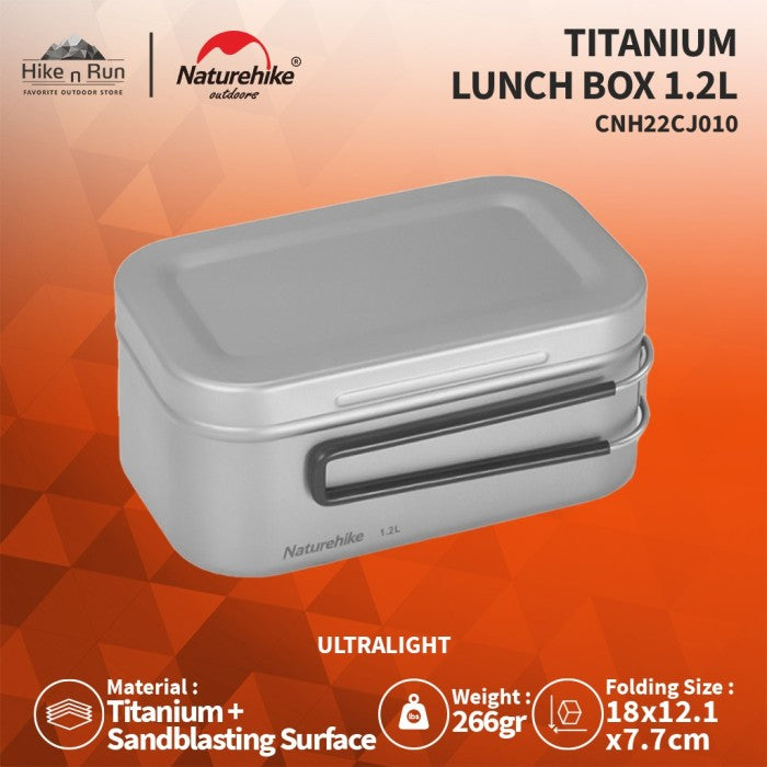 Kotak Makan Ultralight Naturehike CNH22CJ010 Titanium Lunch Box