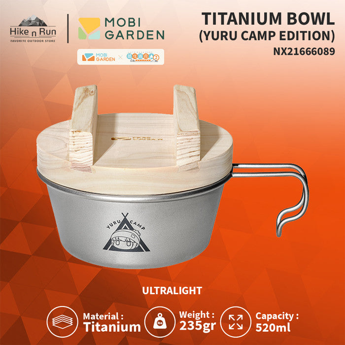 Mangkok Camping Mobi Garden NX21666089 Yuru Camp Titanium Bowl