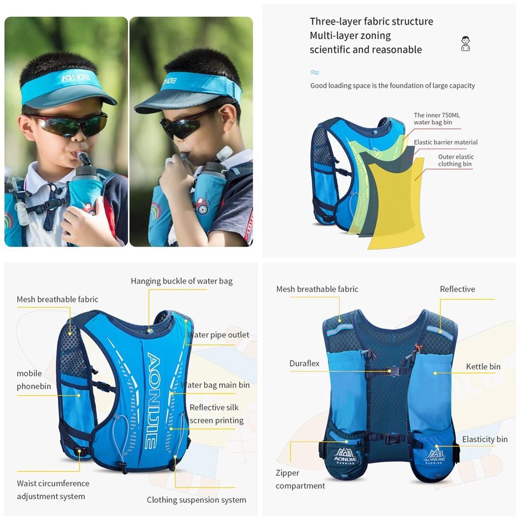 Aonijie C9105 Rompi Lari Anak Running Hydration Pack For Children 5L