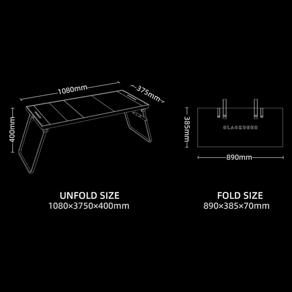 Meja Lipat Blackdeer BD12322128 Aluminium Folding Table