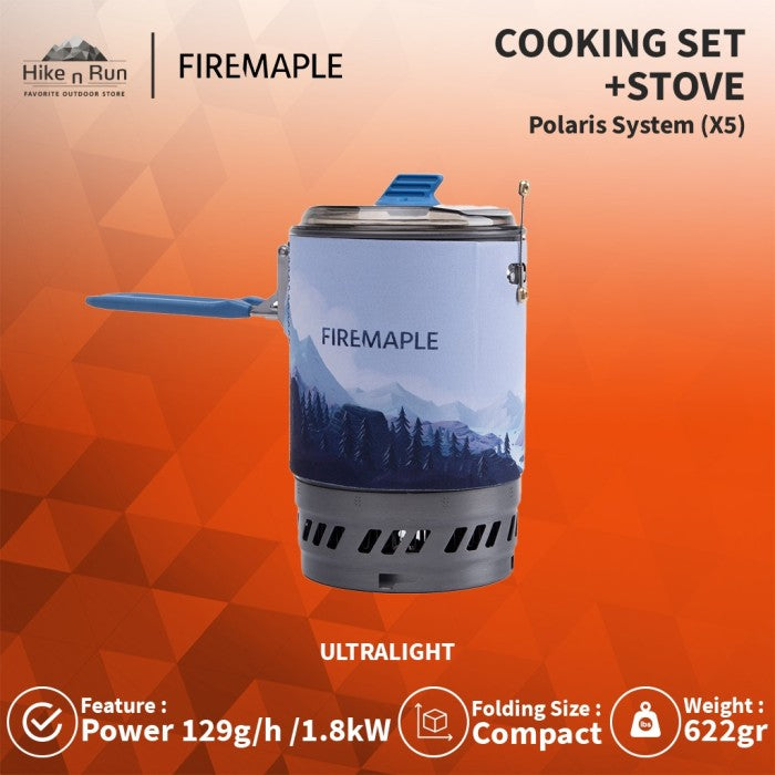 Firemaple Cooking Set Nesting Polaris Stove X5