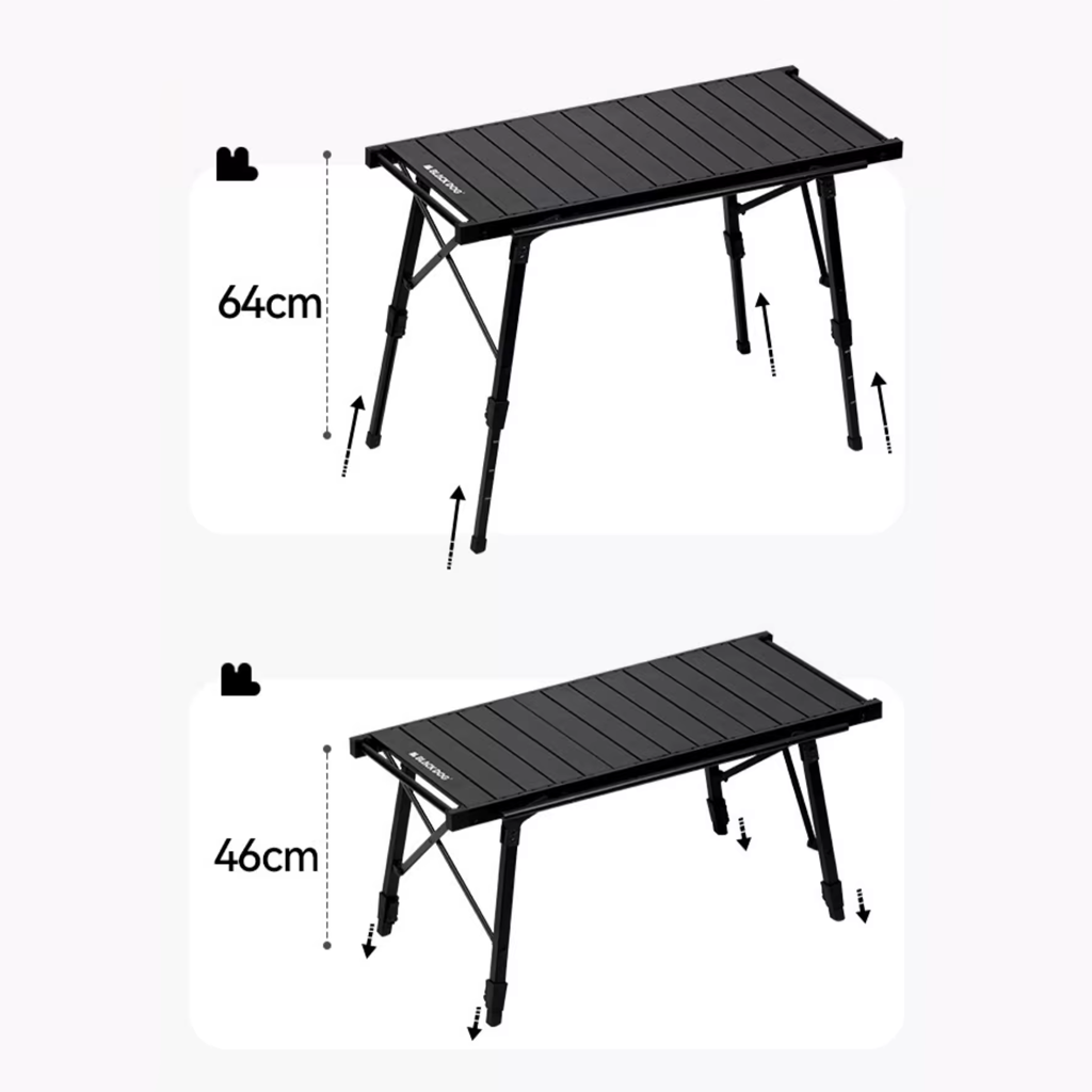 BlackDog Meja IGT Lipat CBD2450JJ034 Telescopic Folding Table