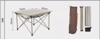 MEJA LIPAT CAMPING BLACKDEER BD12112109 GLAMPING FOLDING TABLE