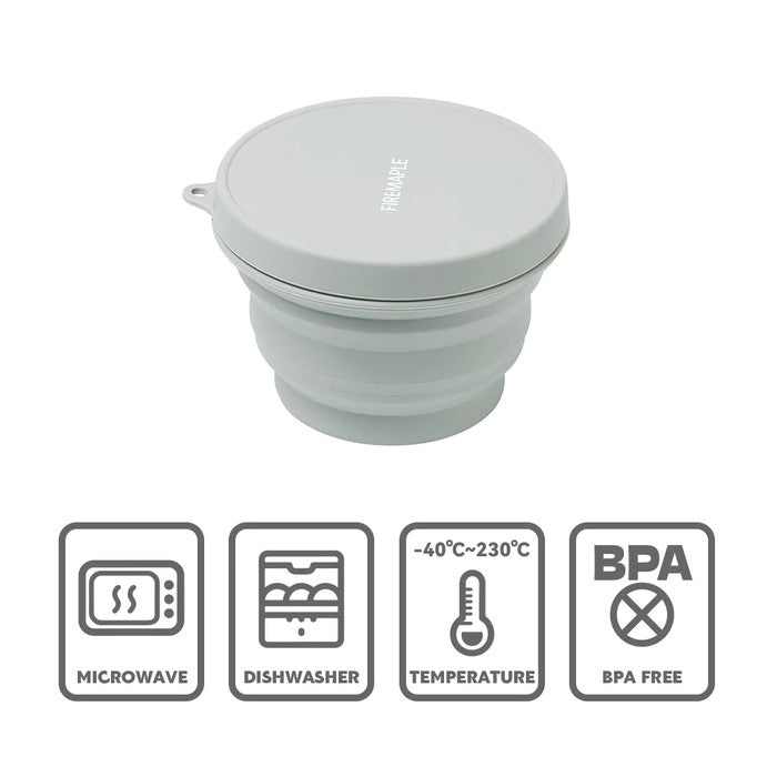 Mangkok Serbaguna Firemaple Food Grade Silicone Collapsible Bowl