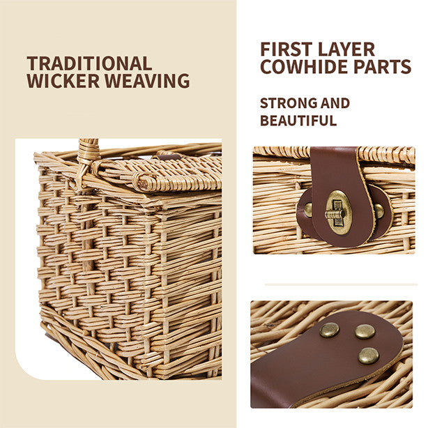 Keranjang Piknik Mobi Garden NX21671110 Wood Picnic Basket