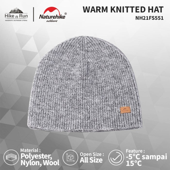 Topi Hangat Naturehike NH21FS551 Outdoor Knitted Hat