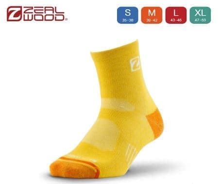 Kaos kaki hangat Zealwood Cocona Everyday Dual Yellow 1509302