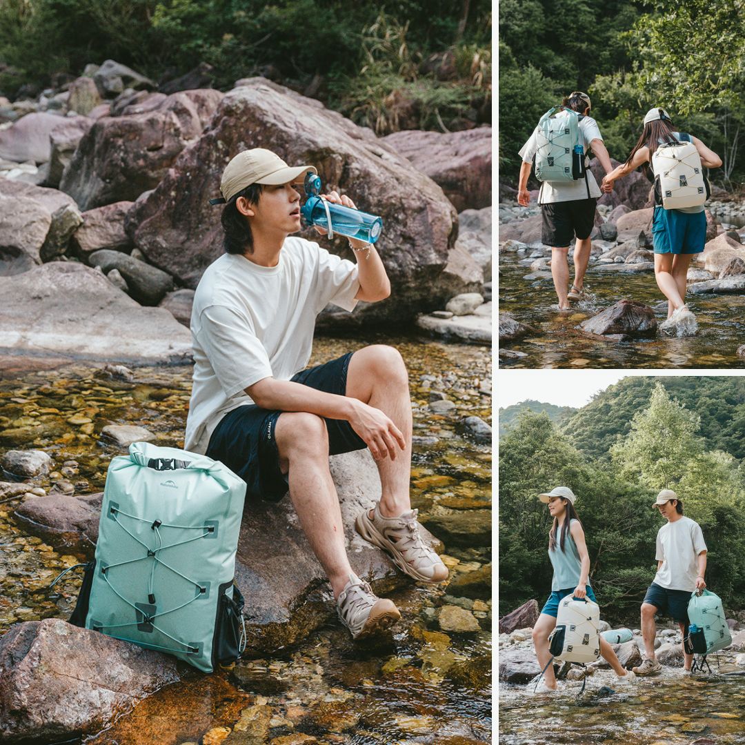 Dry Bag Ringan NATUREHIKE CNH22BB003 25L Backpack Carrier Hiking