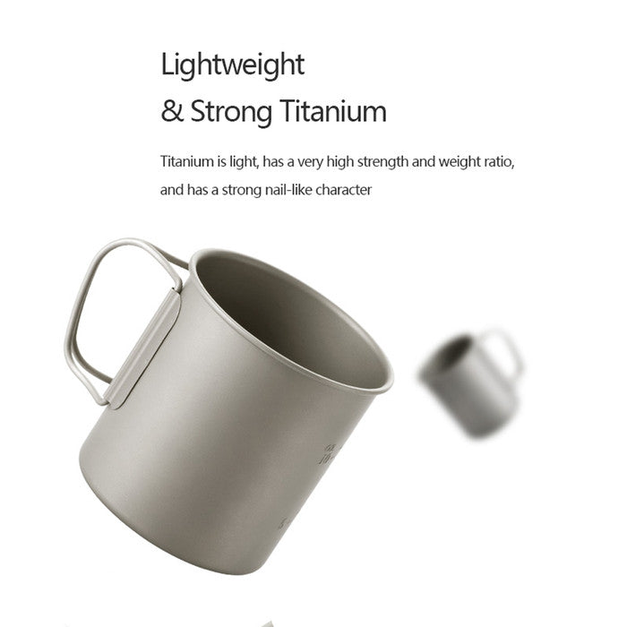 Gelas Camping Titanium Naturehike NH20CJ005 Camping Titanium Mug