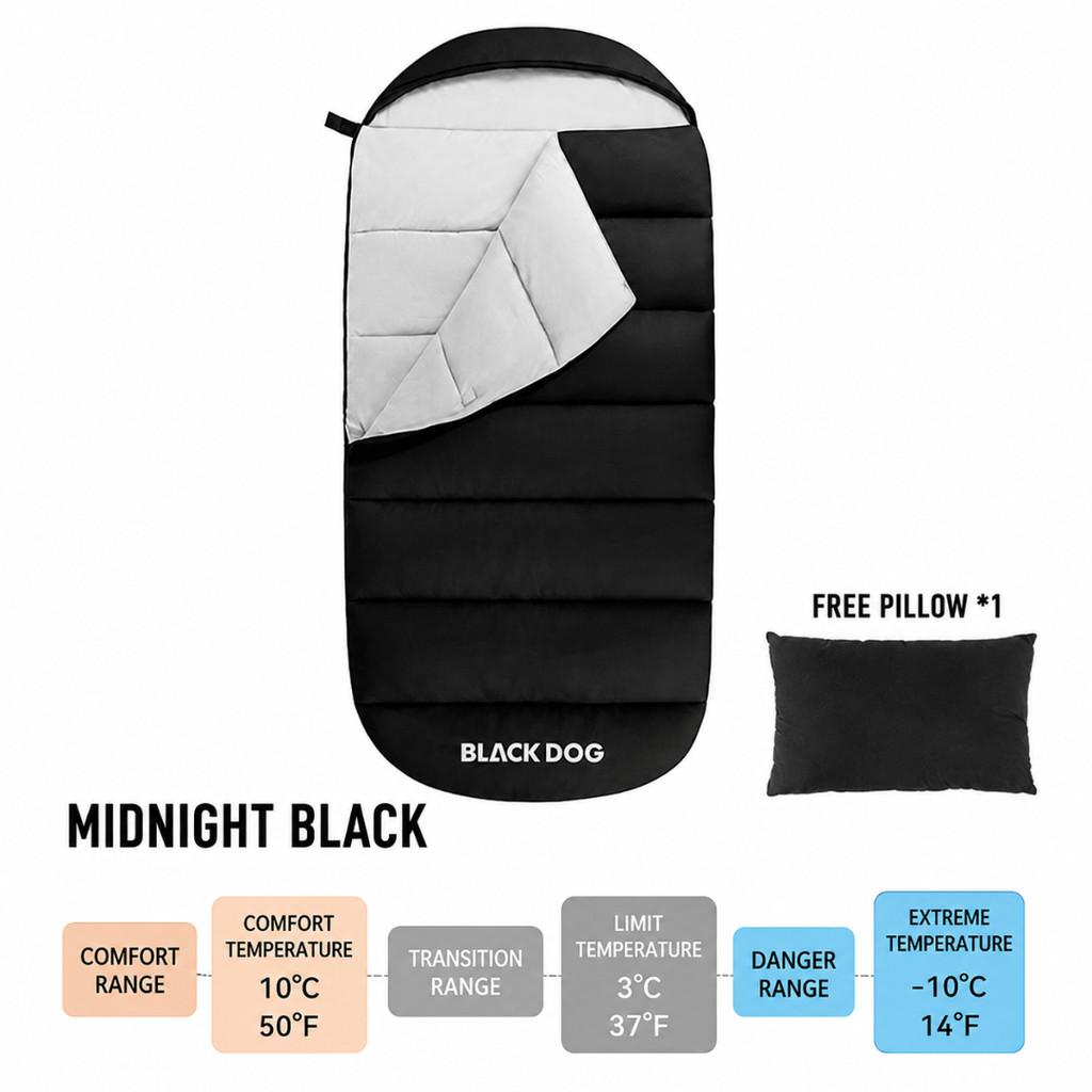 Blackdog Kantung Tidur Camping CBD2550WS055 Sleeping Bag Hoodie Multifungsi