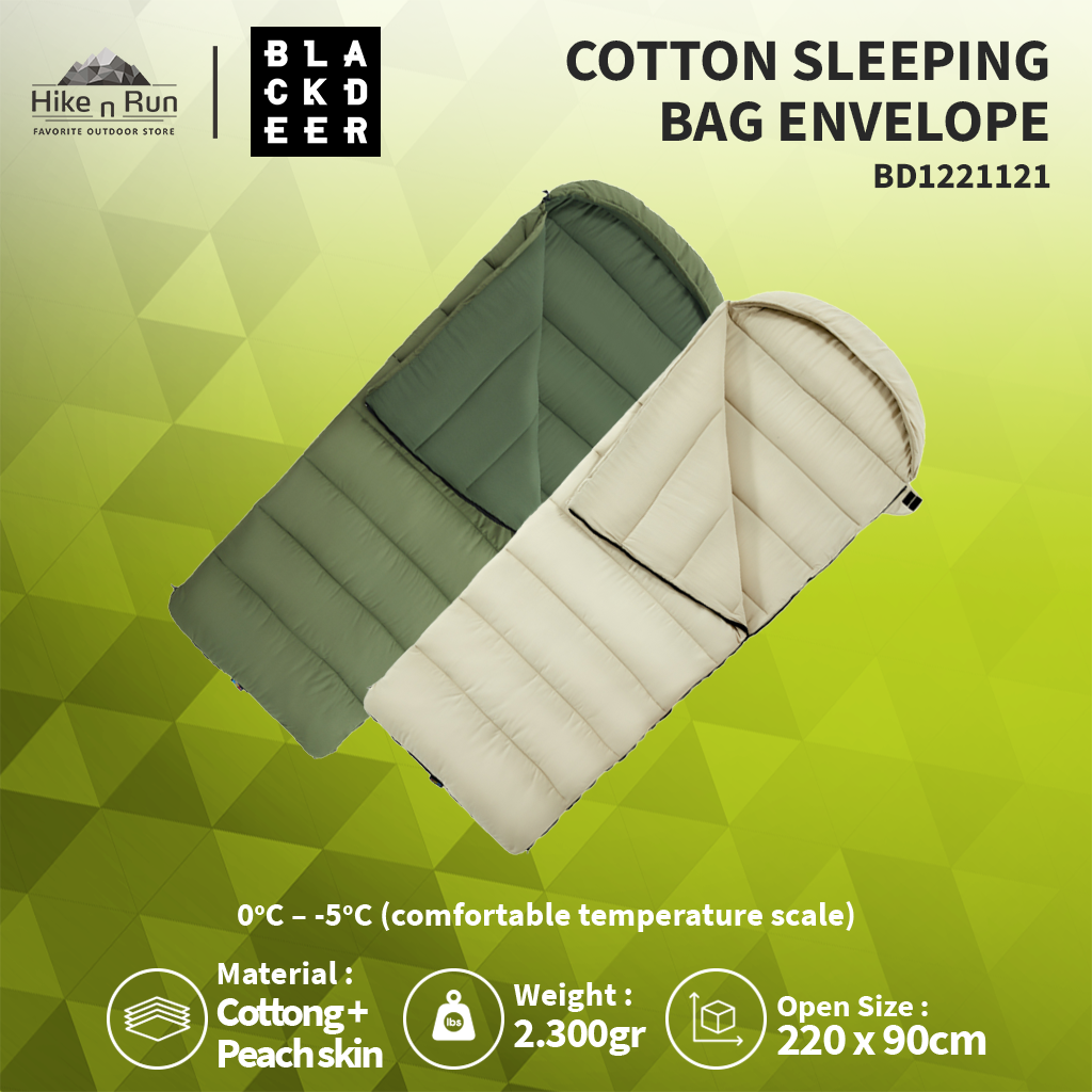 KANTUNG TIDUR CAMPING BLACKDEER BD122112 SLEEPING BAG ENVELOPE HOODIE