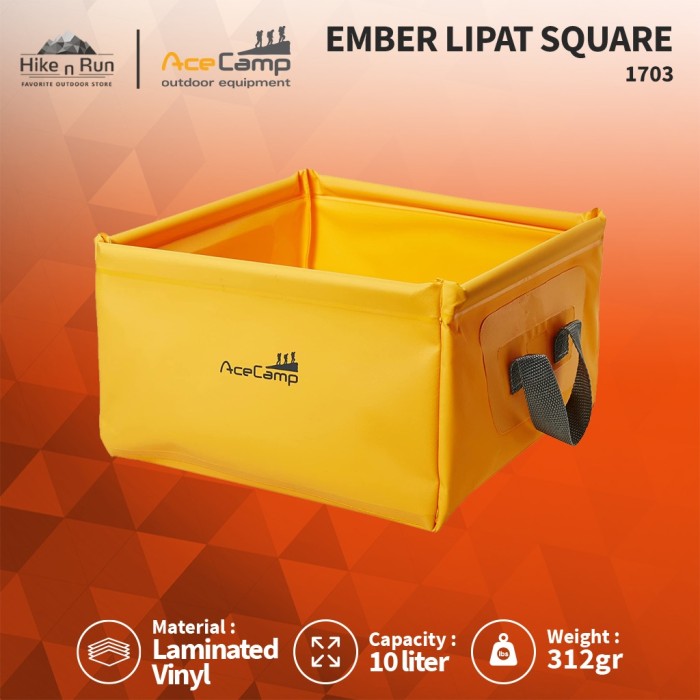 Ember Lipat Acecamp 1701 1703 Multifunction Folding Bucket 10L