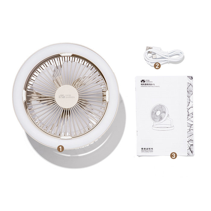 Kipas Lampu Elektrik Mobi Garden NX22669001 Rechargeable Lightning Fan