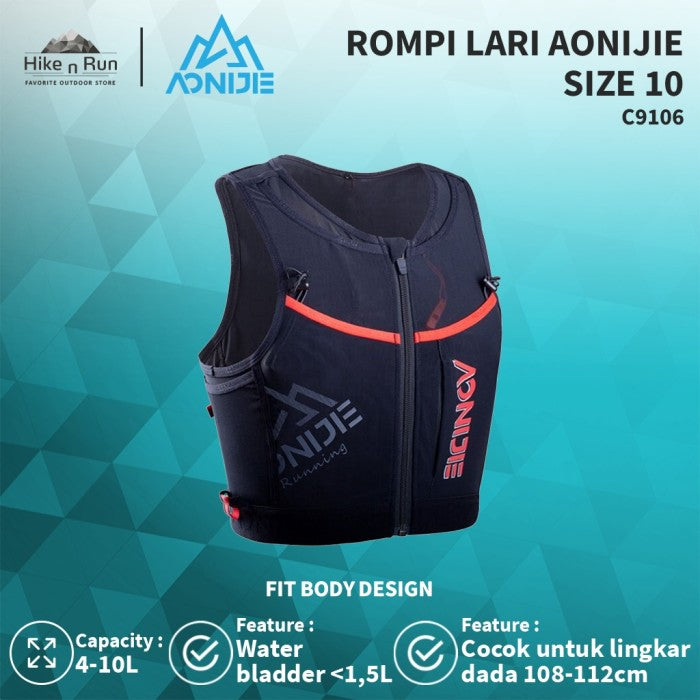 Rompi Lari Aonijie C9106 Running Vest Hydration Pack 4-10L
