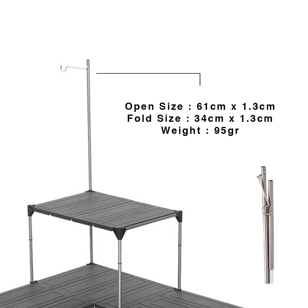 TIANG LAMPU GANTUNG BLACKDEER BD11717104 FOLDABLE LIGHT POLE TABLE