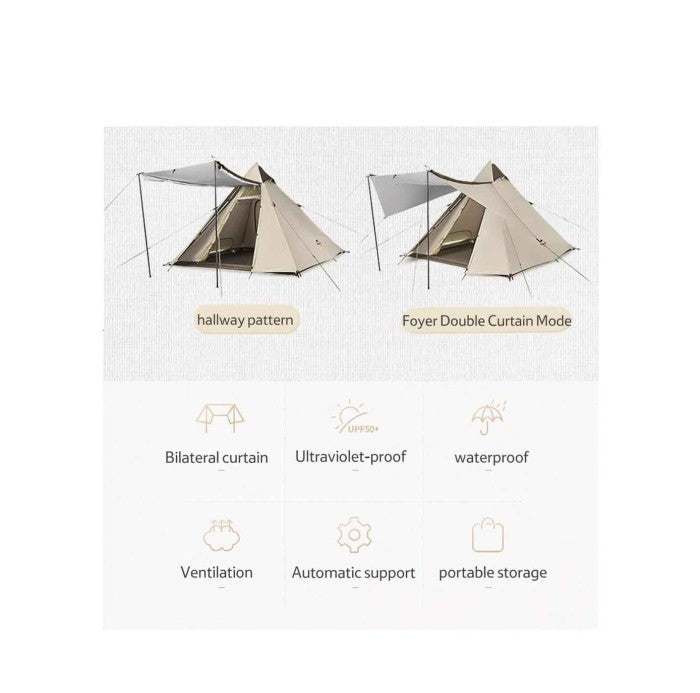 Tenda Otomatis Pyramid Naturehike CNH22ZP010 Pyramid Automatic Tent