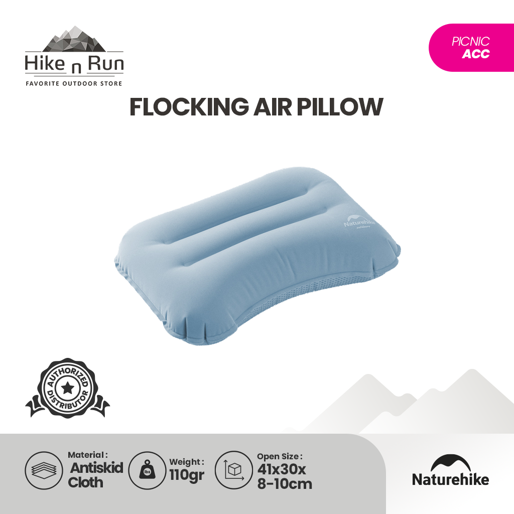 Bantal Tiup Naturehike NH21ZT002 Flocking Air Pillow