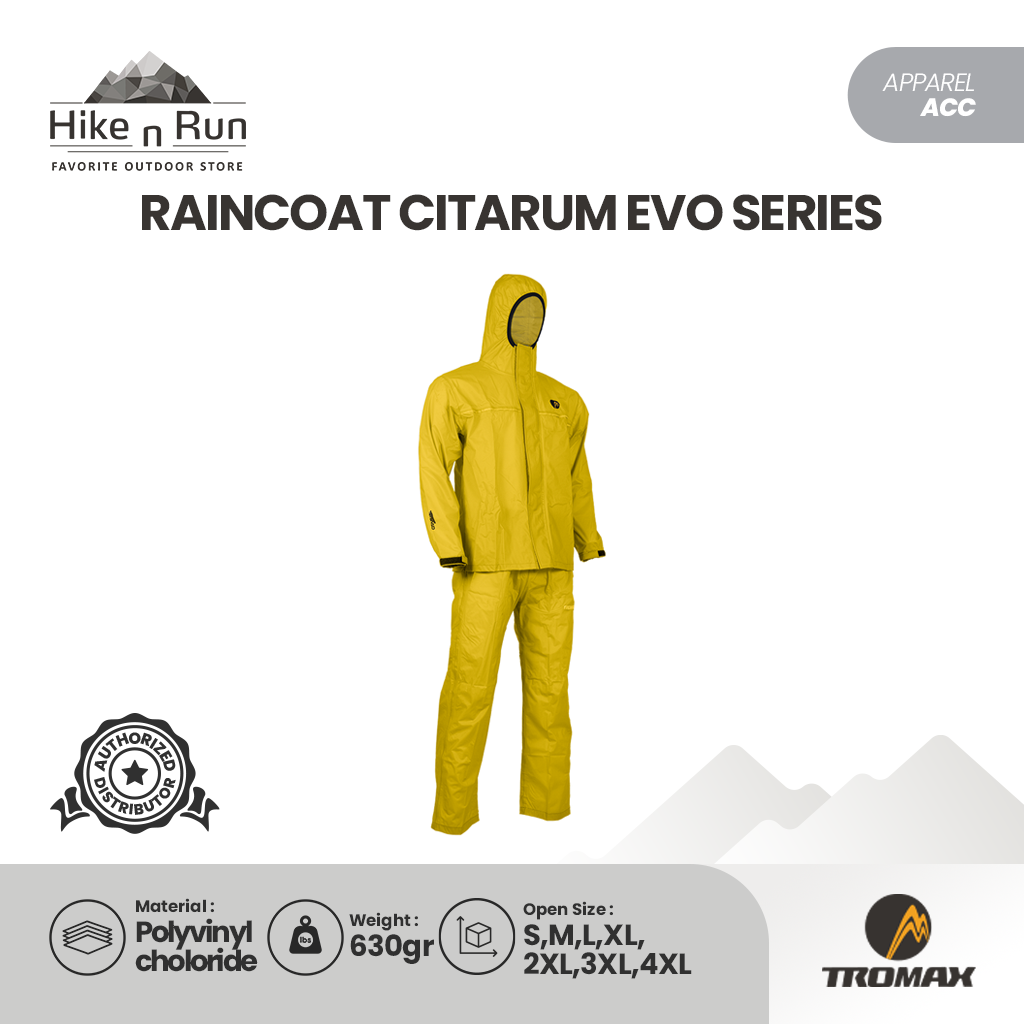 Tromax Citarum Evo Series Jas Hujan Waterproof Raincoat