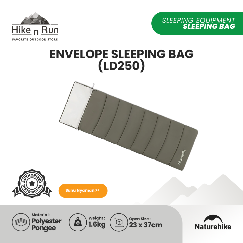 Kantung Tidur Naturehike CNK2300SD016 Envelope Cotton Sleeping Bag